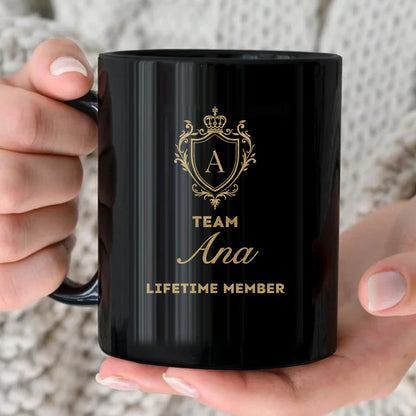 Team Your Name Lifetime Member Golden Crest Mug ANA 13K1 MG31