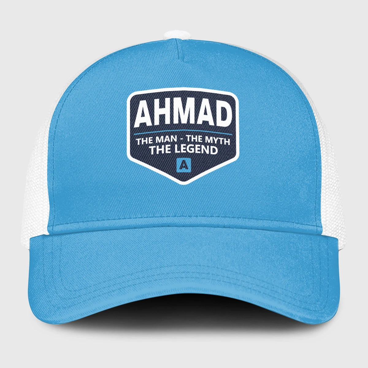 The Man The Myth The Legend Light Blue Mesh Cap AHMAD 13K1 C190PF