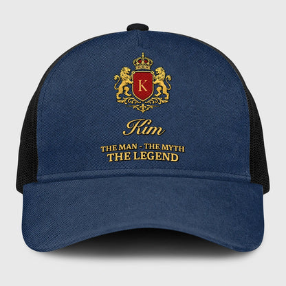 The Man The Myth The Legend Royal Blue Mesh Cap KIM 13K1 C187PF
