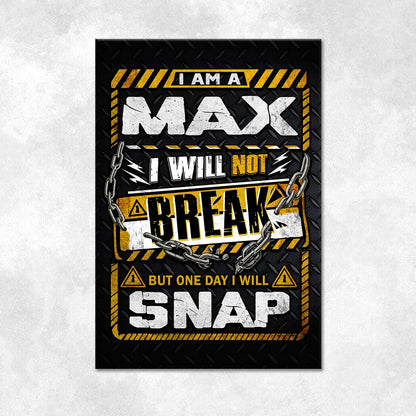 MAX Motivational Rug – Black & Yellow Quote Carpet for Living Room 13K1-AR1