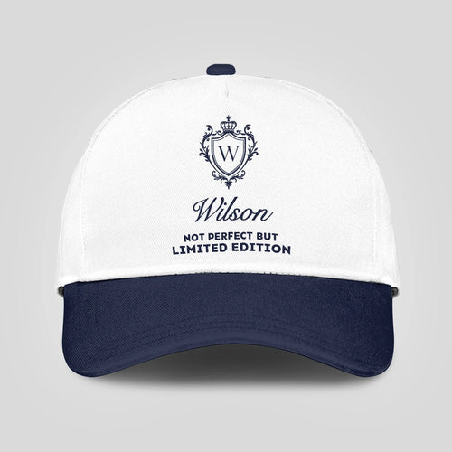 Not Perfect But Limited Edition Blue And White Luxury Cap WILSON 13K1 C151PF