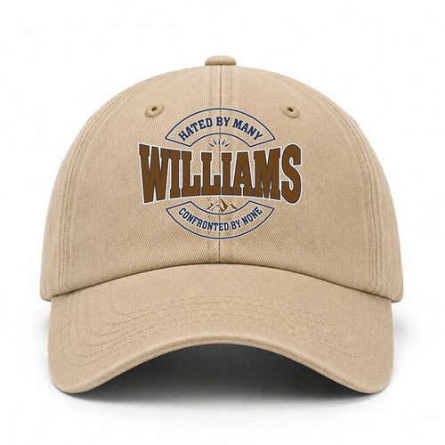 Hated By Many Confronted By None Washed Cap WILLIAMS 13K1 C36PF
