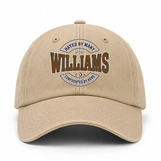 Hated By Many Confronted By None Washed Cap WILLIAMS 13K1 C36PF
