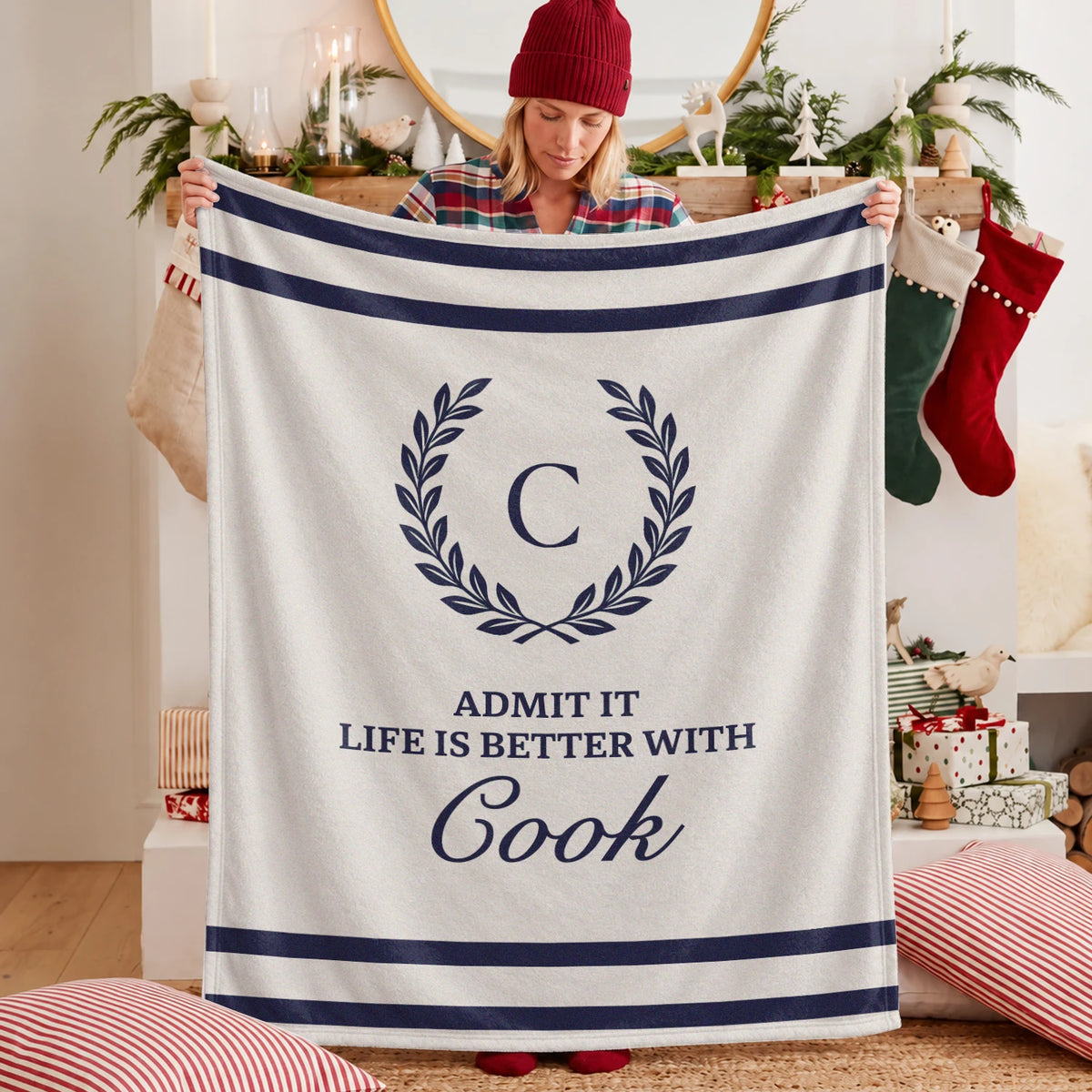 Admit It Life Is Better With Your Name Vintage Fleece Blanket COOK 13K1 BK40