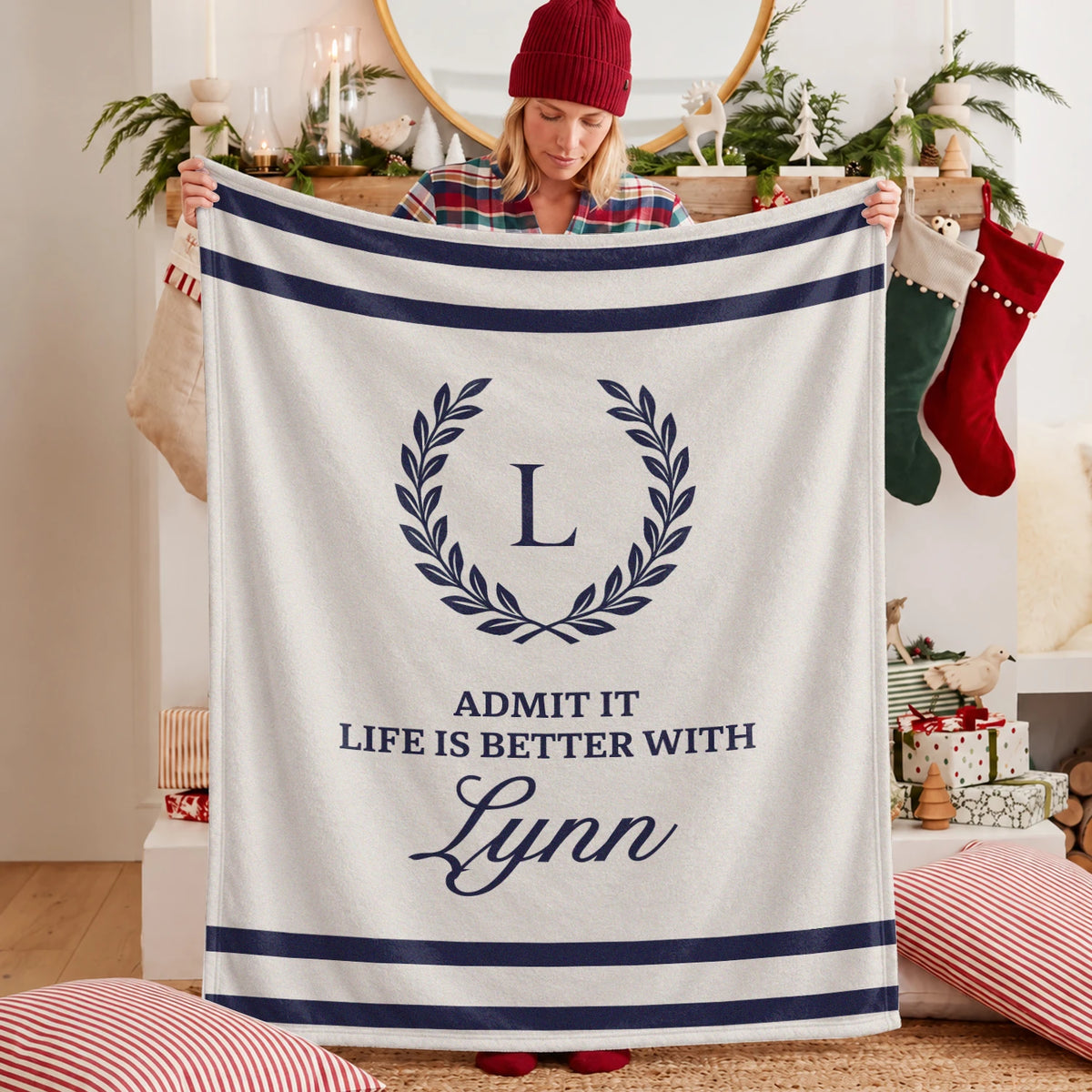 Admit It Life Is Better With Your Name Vintage Fleece Blanket LYNN 13K1 BK40