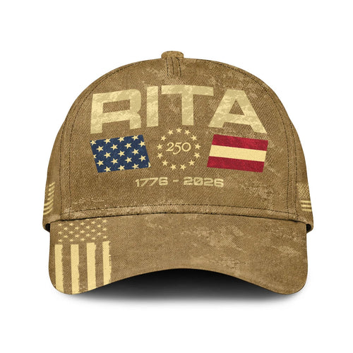 RITA 13K1-C14PF 250th Anniversary Patriotic Baseball Cap 1776–2026