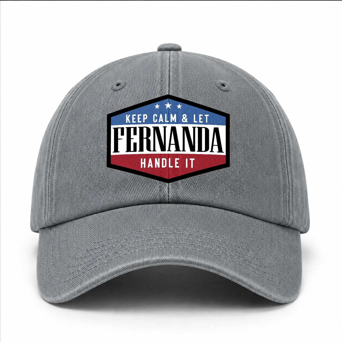 Keep Calm & Let Your Name Handle It Washed Cap FERNANDA 13K1 C87PF