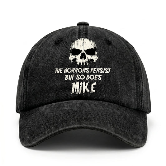 The Horrors Persist But So Does Your Name Cool Skull Washed Cap MIKE 13K1 C134PF