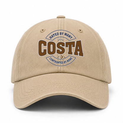 Hated By Many Confronted By None Washed Cap COSTA 13K1 C36PF