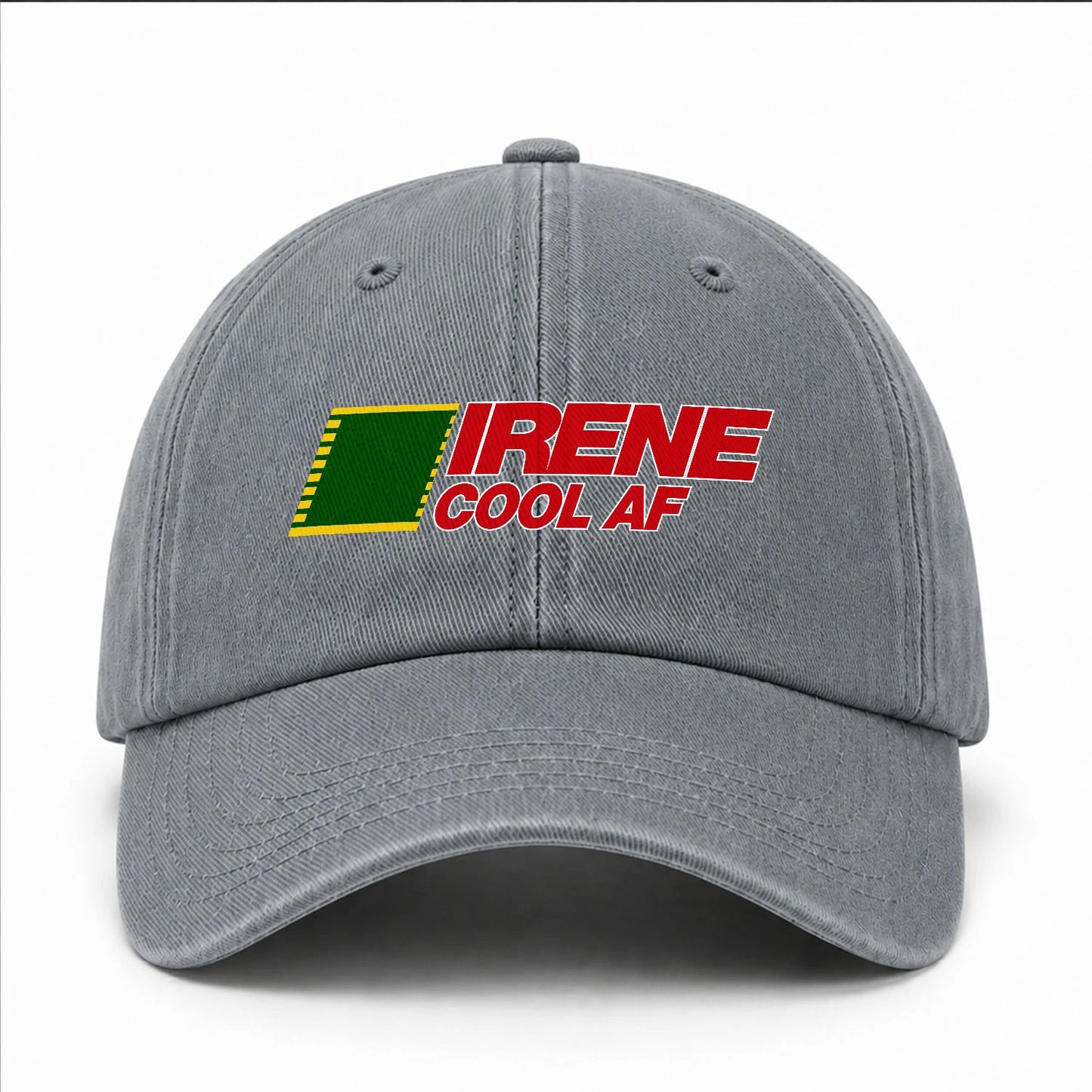 Your Name Cool Af Funny Washed Cap IRENE 13K1 C85PF