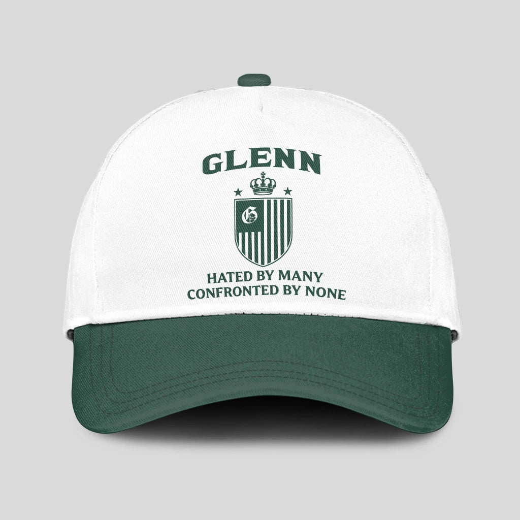 Hated By Many Confronted By None Luxury Logo Cap GLENN 13K1 C41PF