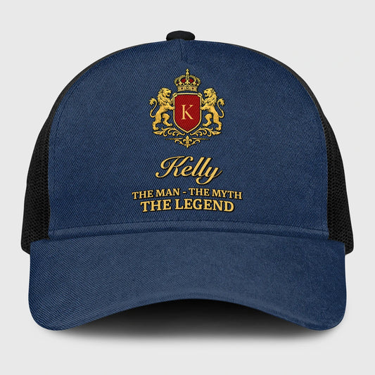 The Man The Myth The Legend Royal Blue Mesh Cap KELLY 13K1 C187PF