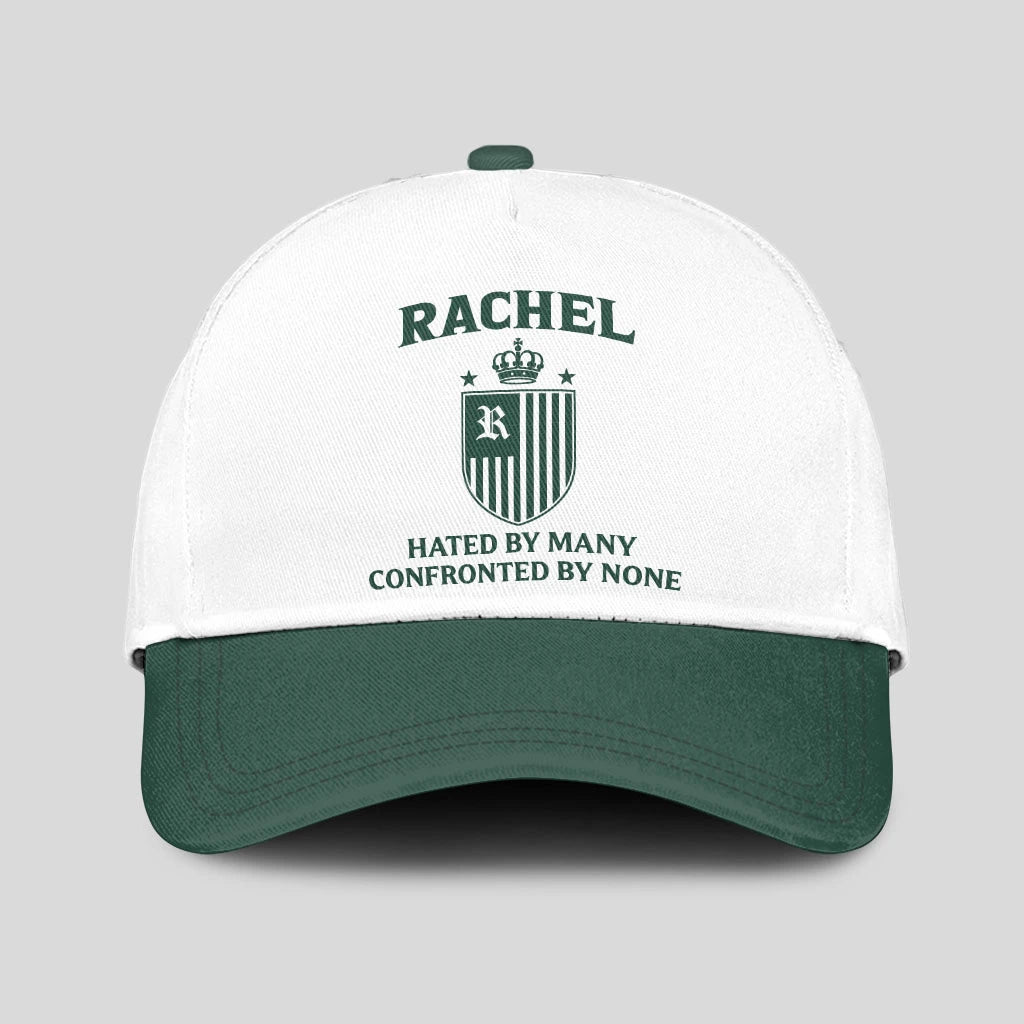 Hated By Many Confronted By None Luxury Logo Cap RACHEL 13K1 C41PF
