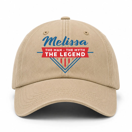 The Man The Myth The Legend Logo Washed Cap MELISSA 13K1 C37PF