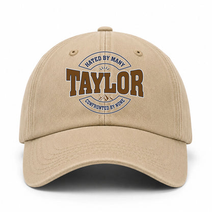 Hated By Many Confronted By None Washed Cap TAYLOR 13K1 C36PF
