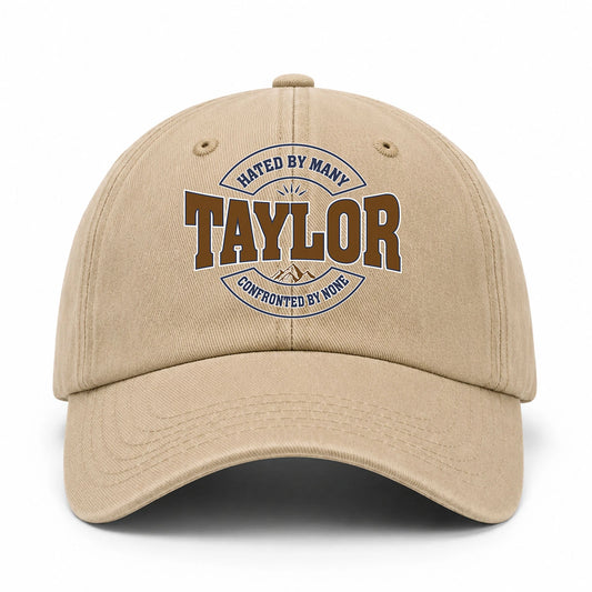 Hated By Many Confronted By None Washed Cap TAYLOR 13K1 C36PF