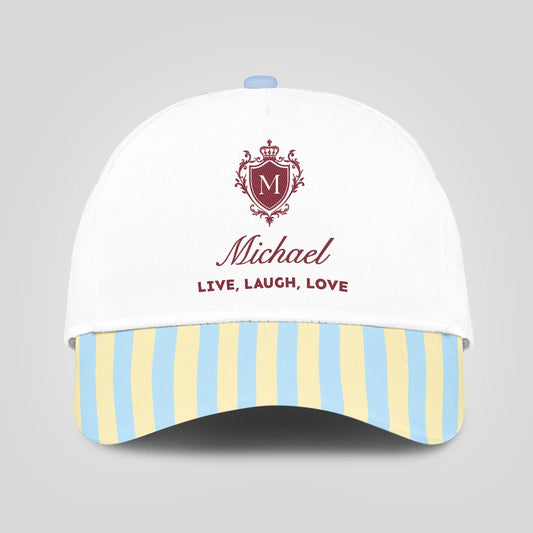 Live Laugh Love Blue And Yellow Luxury Cap MICHAEL 13K1 C121PF