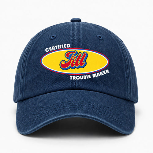 Certified Your Name Trouble Maker Washed Cap JILL 13K1 C73PF