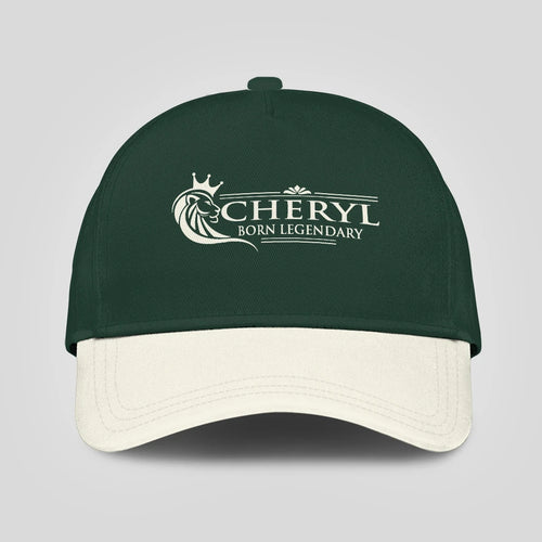 Born Legendary Lion Logo Sage Green And Beige Cap CHERYL 13K1 C182PF