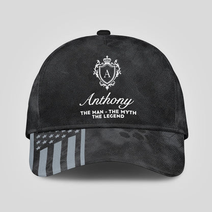 The Man The Myth The Legend America Black Camo Cap ANTHONY 13K1 C173PF