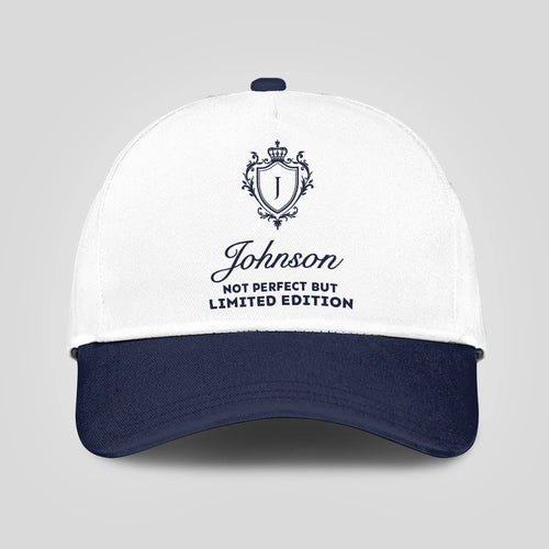Not Perfect But Limited Edition Blue And White Luxury Cap JOHNSON 13K1 C151PF