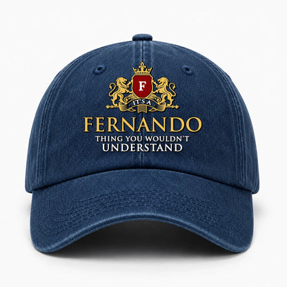 It's A Your Name Thing You Wouldn't Understand Royal Blue Washed Cap FERNANDO 13K1 C184PF