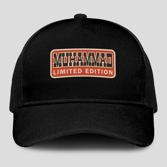 Limited Edition Red Logo Black Mesh Cap MUHAMMAD 13K1 C215PF
