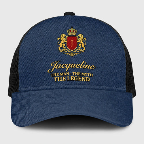 The Man The Myth The Legend Royal Blue Mesh Cap JACQUELINE 13K1 C187PF