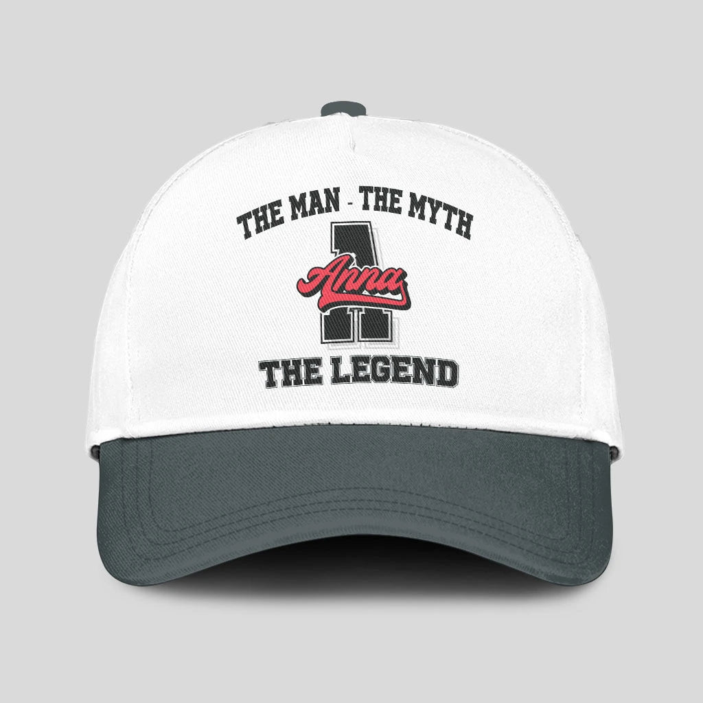 The Man The Myth The Legend Custom Initial Letter And Name Cap ANNA 13K1 C38PF