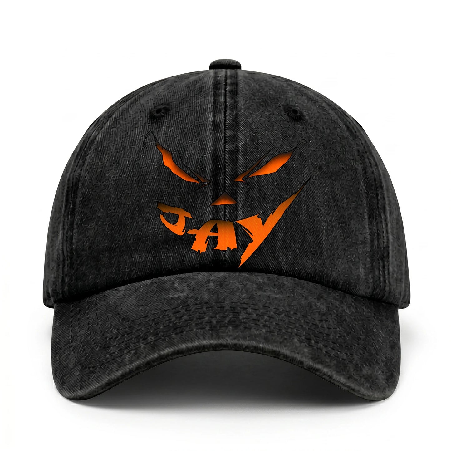 Your Name Jack O' Lantern Halloween Washed Cap JAY 13K1 C100PF