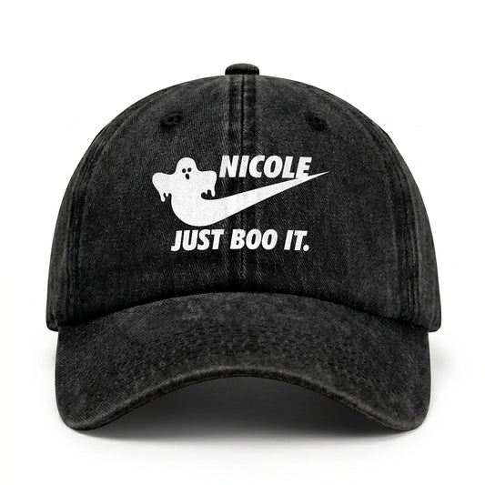 Just Boo It Halloween Washed Cap NICOLE 13K1 C83PF