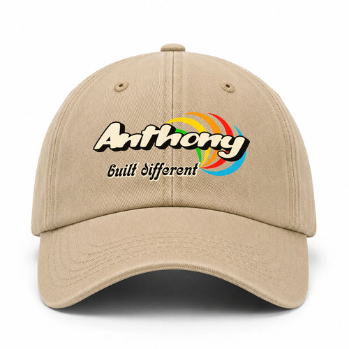 Your Name Built Different Retro Washed Cap ANTHONY 13K1 C55PF
