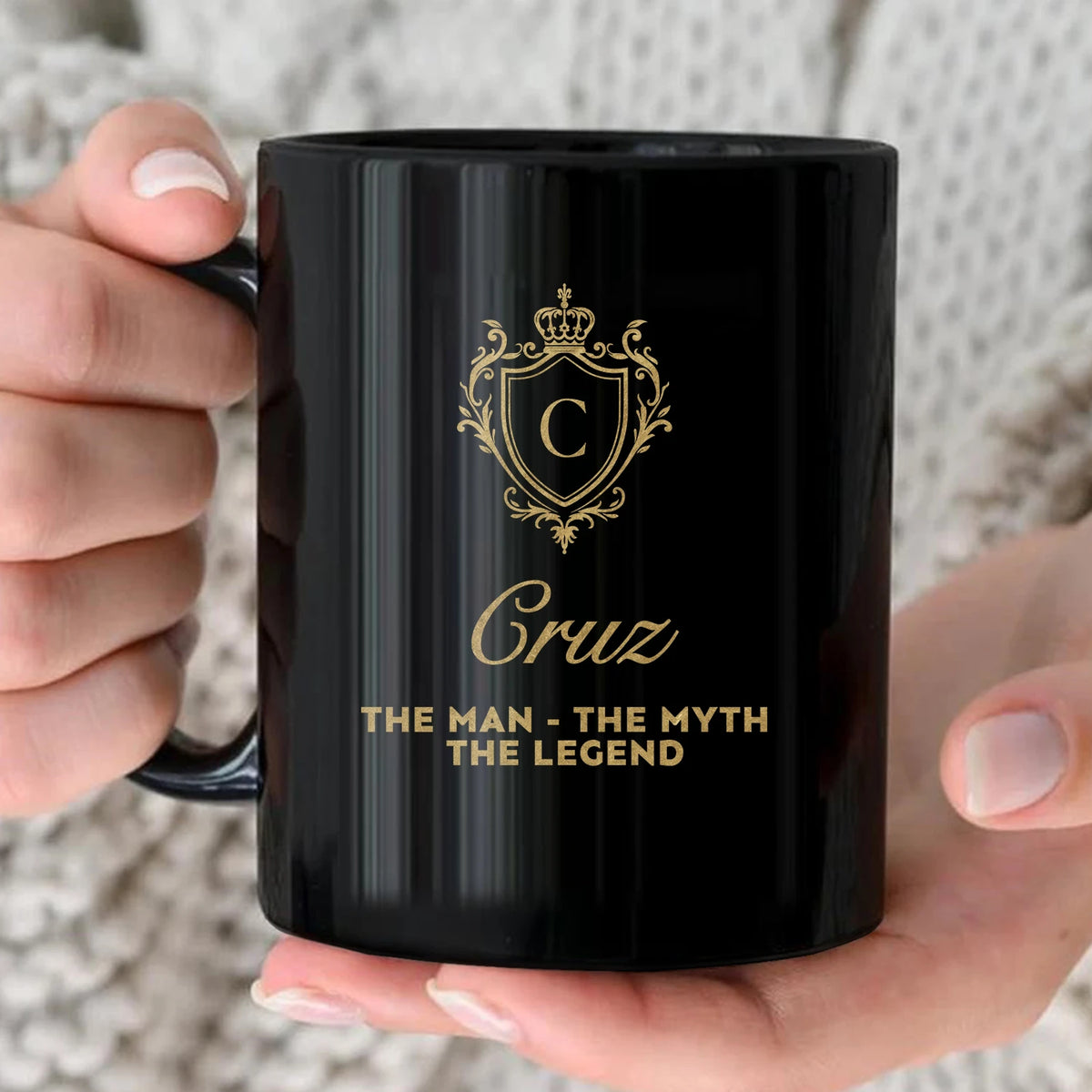 The Man The Myth The Legend Blue Crest Mug CRUZ 13K1 MG02