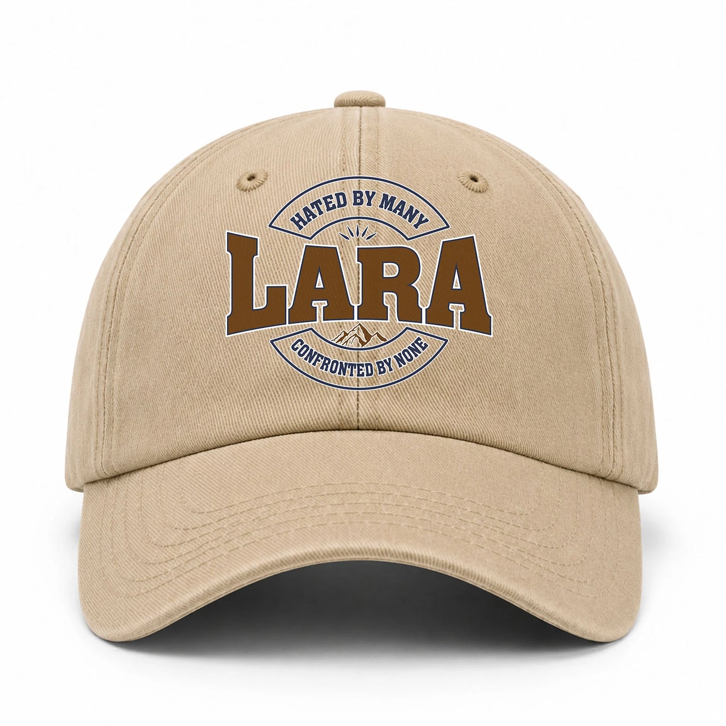 Hated By Many Confronted By None Washed Cap LARA 13K1 C36PF