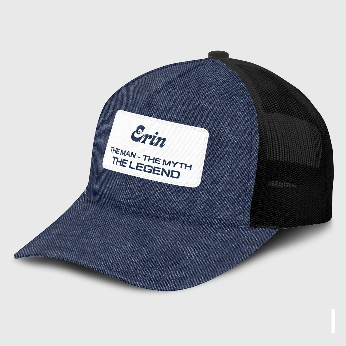 The Man The Myth The Legend Blue Denim Mesh Cap ERIN 13K1 C194PF