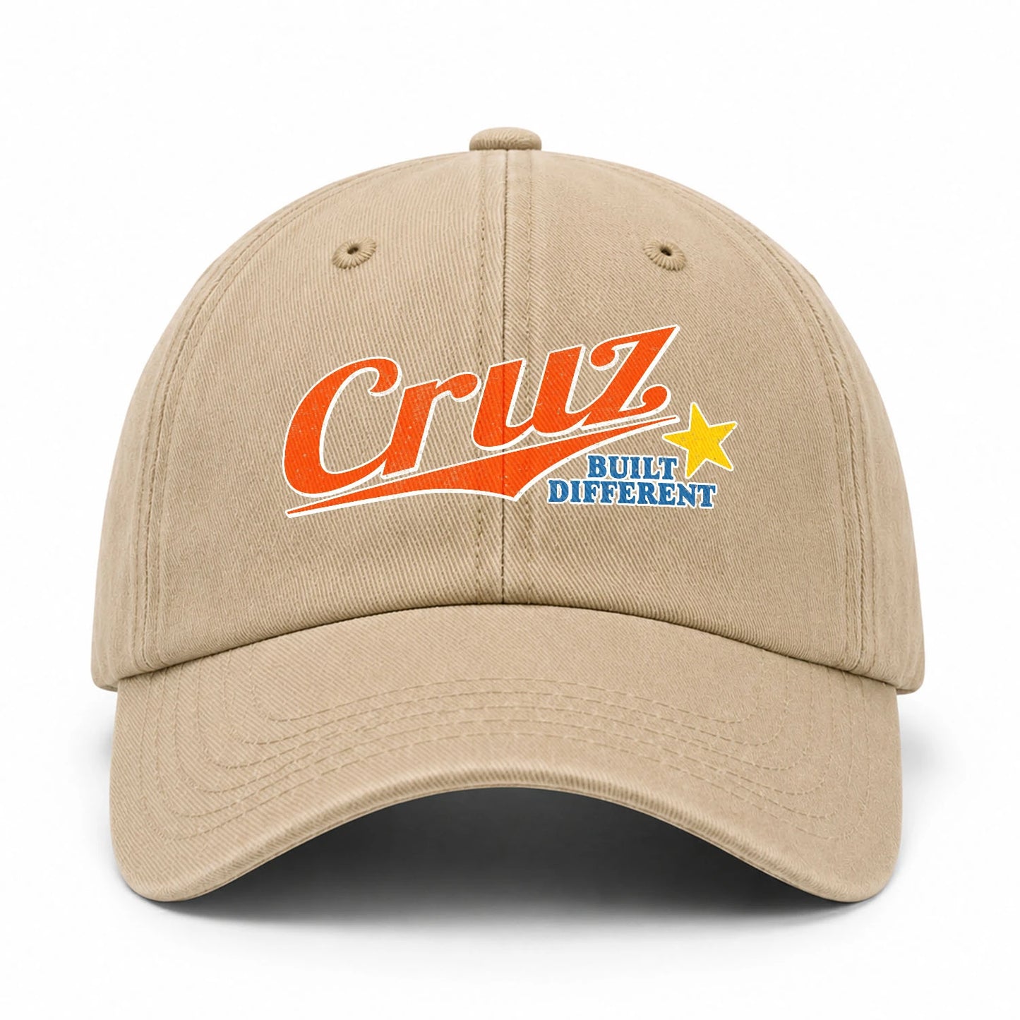 Your Name Built Different Logo Washed Cap CRUZ 13K1 C56PF