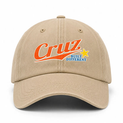 Your Name Built Different Logo Washed Cap CRUZ 13K1 C56PF