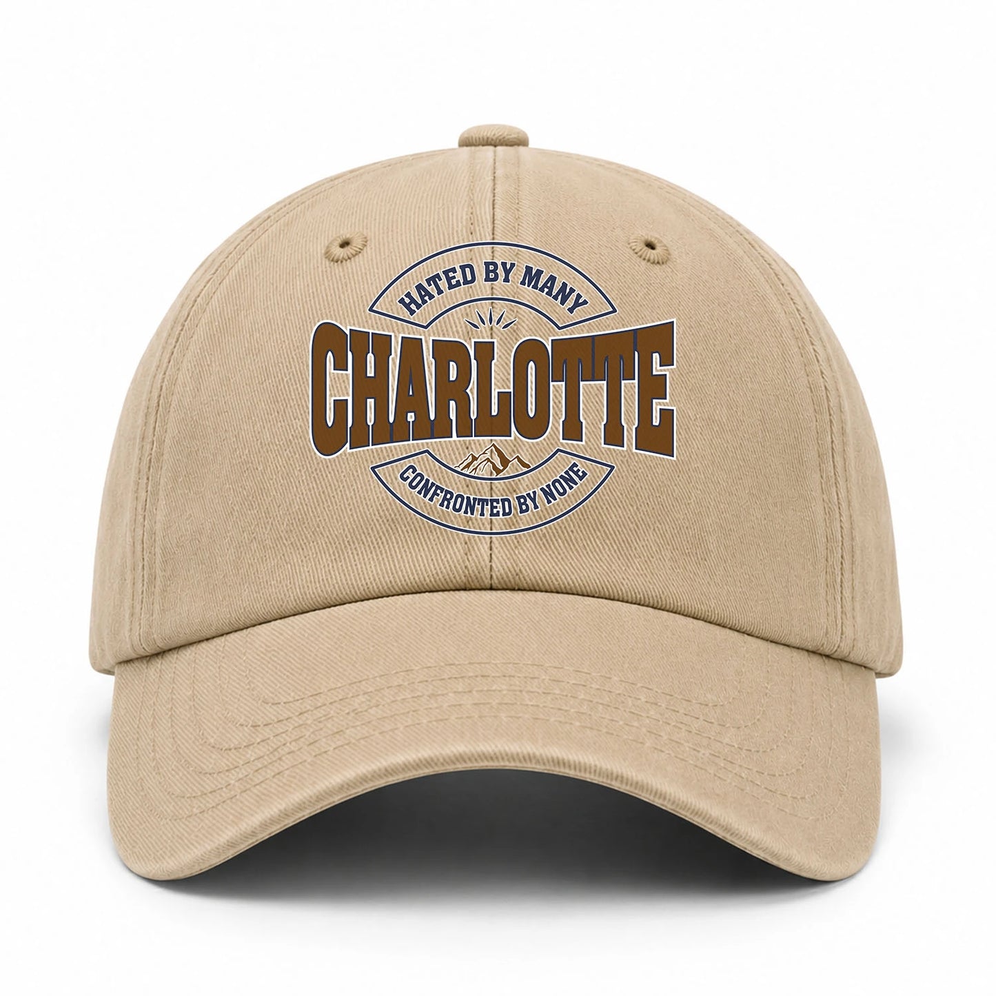 Hated By Many Confronted By None Washed Cap CHARLOTTE 13K1 C36PF
