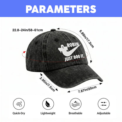 Just Boo It Halloween Washed Cap ROBIN 13K1 C83PF