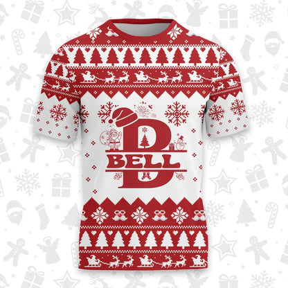 BELL Personalized Christmas T-Shirt Pajama Set - Holiday Gift Outfit 13K1-CR2