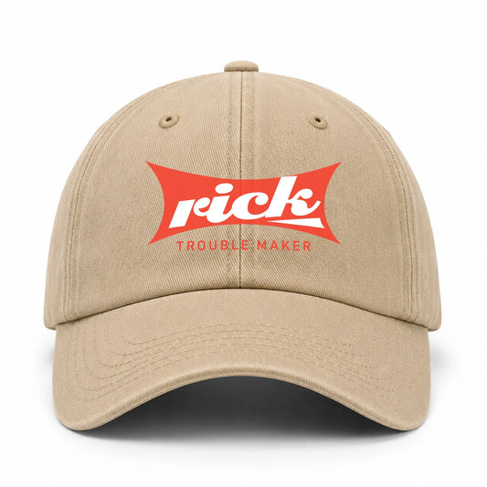Trouble Maker Red Logo Washed Cap RICK 13K1 C78PF