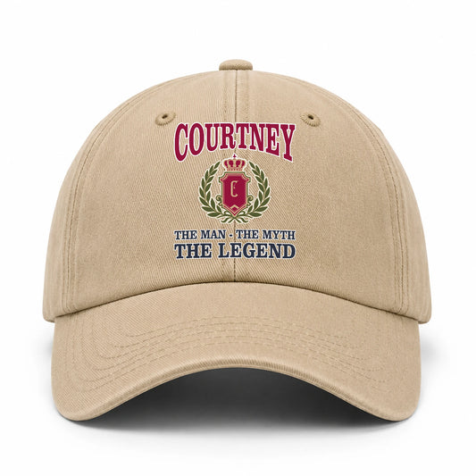 The Man The Myth The Legend Royal Khaki Cap COURTNEY 13K1 C116PF