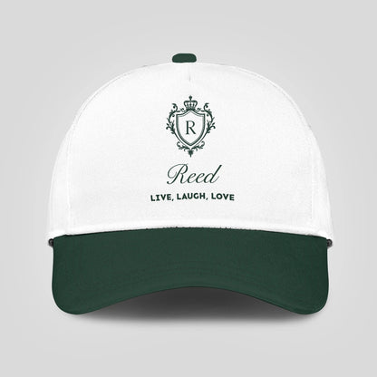 Live Laugh Love Elegant Blue And White Cap REED 13K1 C90PF
