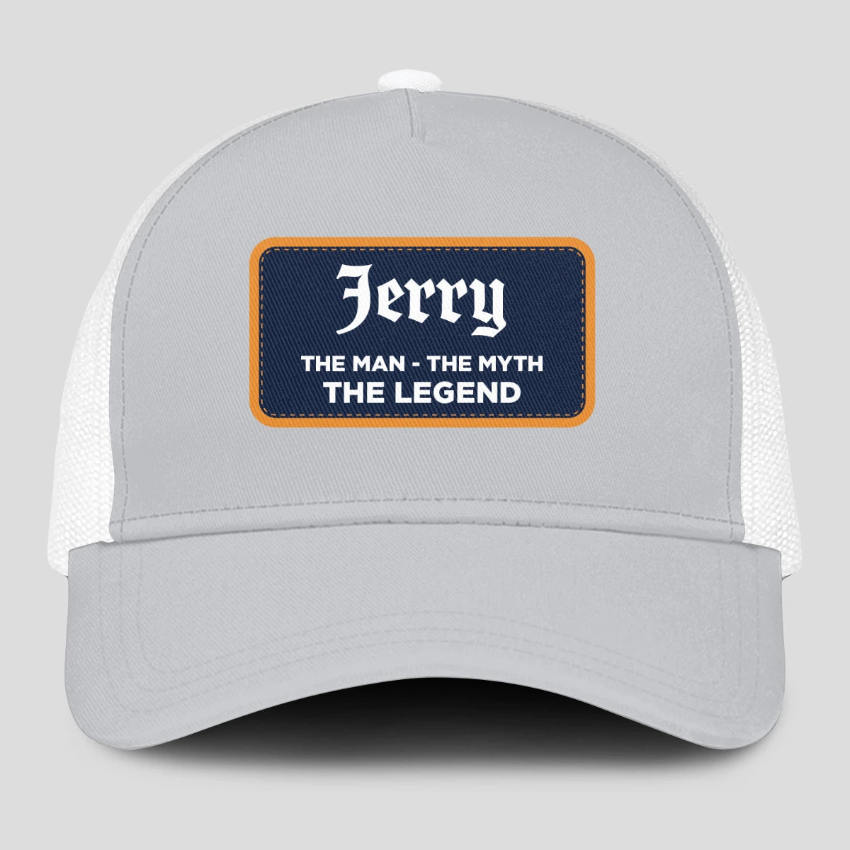 The Man The Myth The Legend Gray Mesh Cap JERRY 13K1 C204PF
