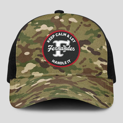 Keep Calm & Let Your Name Handle It Camo Mesh Cap FERNANDES 13K1 C209PF