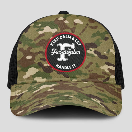 Keep Calm & Let Your Name Handle It Camo Mesh Cap FERNANDES 13K1 C209PF
