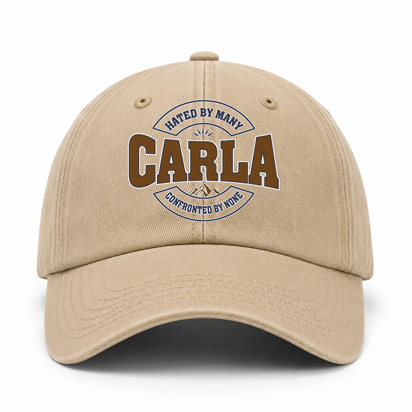 Hated By Many Confronted By None Washed Cap CARLA 13K1 C36PF