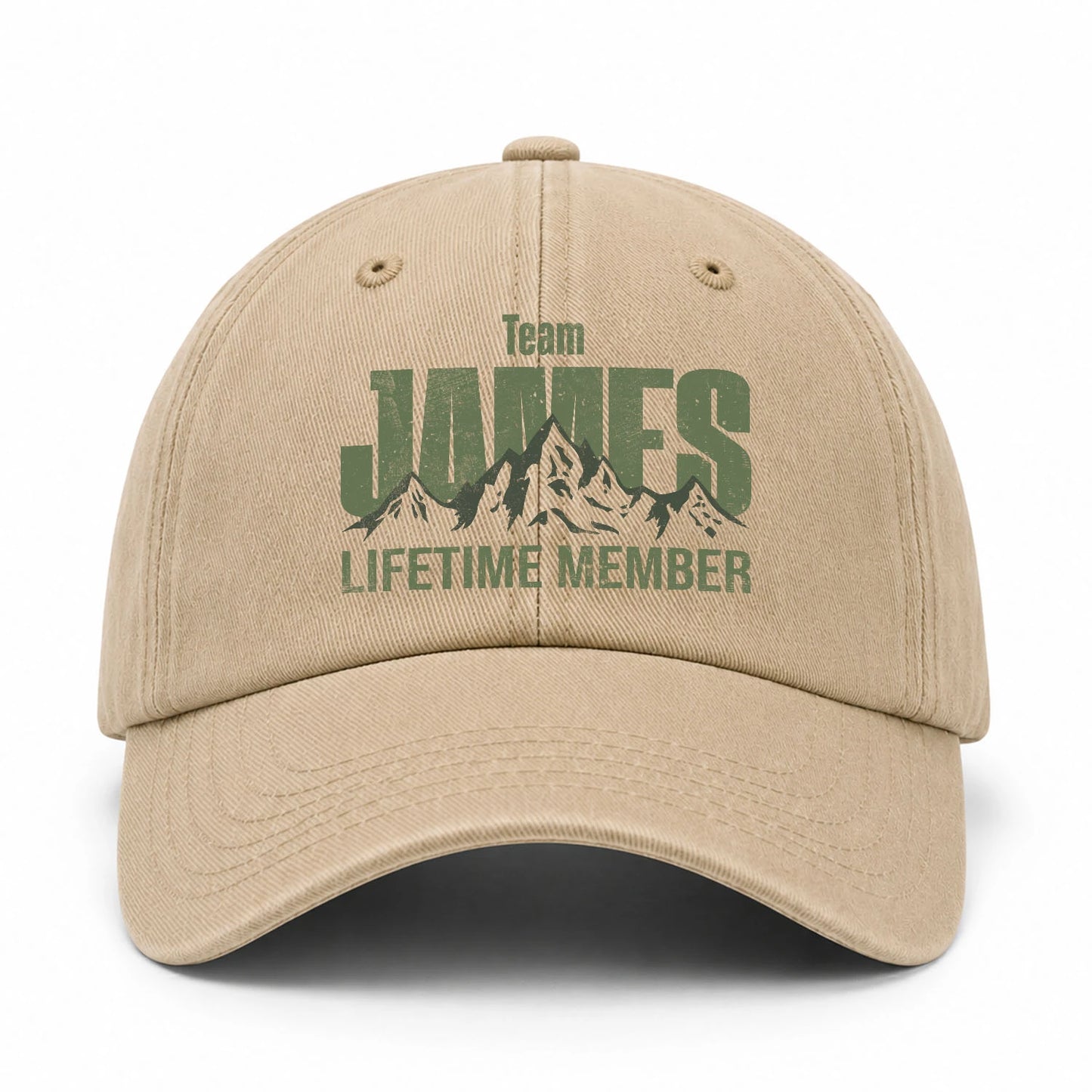 Team Your Name Lifetime Member Mountain Cap JAMES 13K1 C58PF