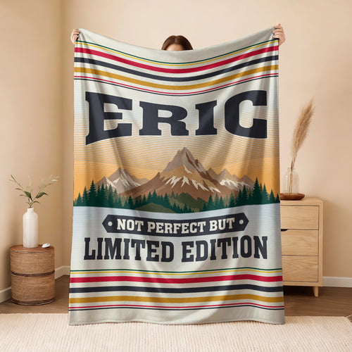 Not Perfect But Limited Edition Vintage Mountain Fleece Blanket ERIC 13K1 BK45