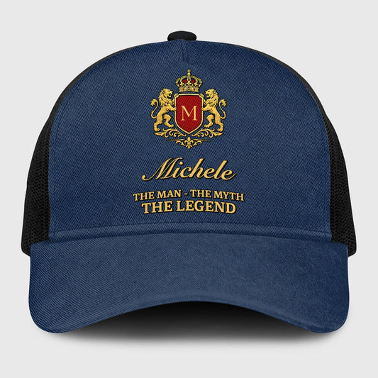 The Man The Myth The Legend Royal Blue Mesh Cap MICHELE 13K1 C187PF